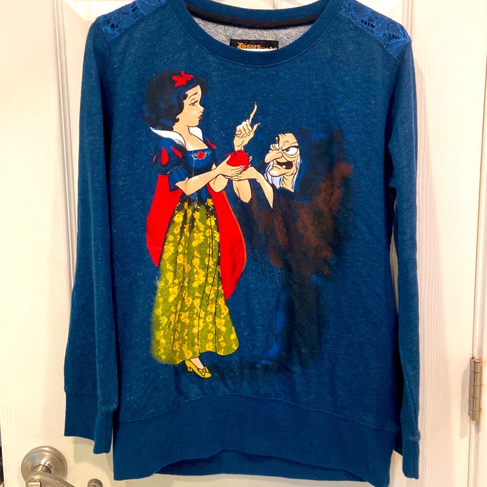 Disney Fairytale Designer Collection Snow White sweatshirt w/ lace back Girls Lg